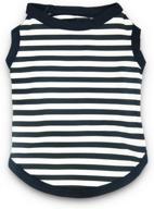 👕 droolingdog striped pet dog shirts: trendy apparel for small dogs (boy/ girl) logo