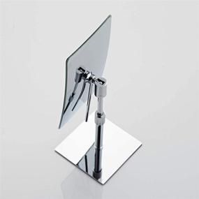 img 3 attached to Gorgeous Tabletop Rectangular Vanity Makeup Mirror with 3X Magnification, Highly Adjustable, Constructed from 304 Stainless Steel, Ideal for Hotel Bathrooms in Polished Chrome