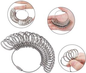 img 2 attached to 📏 Accurate Ring Sizer Tool Set: Ring Mandrel & Gauge for Precise Jewelry Making Measurements