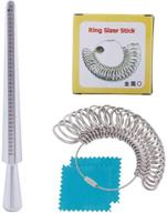 📏 accurate ring sizer tool set: ring mandrel & gauge for precise jewelry making measurements logo