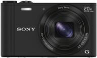 📷 sony dsc-wx300/b digital camera - 18.2 mp with 20x optical image stabilized zoom, 3-inch lcd - black logo