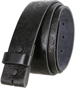 img 4 attached to Authentic Western Floral Engraved Leather Men's Accessories for a Distinctive Style