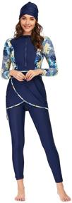 img 3 attached to 👙 Seafanny Modest Swimsuit Burkini Swimwear: Women's Clothing for Beach & Pool