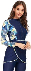 img 1 attached to 👙 Seafanny Modest Swimsuit Burkini Swimwear: Women's Clothing for Beach & Pool