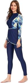 img 2 attached to 👙 Seafanny Modest Swimsuit Burkini Swimwear: Women's Clothing for Beach & Pool