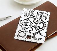 🖌️ joytong lace metal template drawing stencil - size 4.72"×3.34" (h1) logo