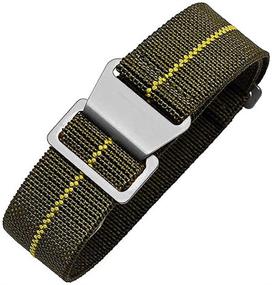 img 3 attached to Parachute Special Elastic Universal Army Green Men's Watches for Watch Bands