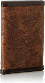 img 3 attached to 👔 Nocona Men's Brown Ostrich Trifold Wallet: Premium Quality and Timeless Style