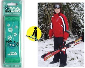 img 3 attached to 🎿 Handheld Kids' Ski Carrier Strap - Award-Winning Design for Easy Wrapping of Skis and Poles into a Compact Unit