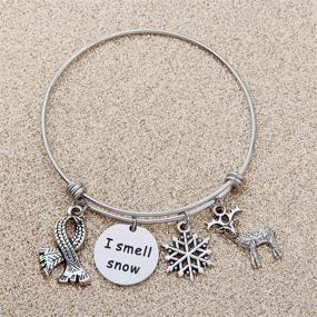 img 3 attached to 🎄 SEIRAA Christmas Bracelet: Snow-scented Holiday Jewelry for Her - Winter Gift