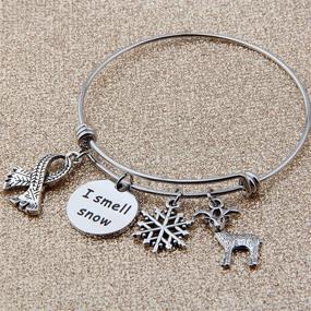 img 1 attached to 🎄 SEIRAA Christmas Bracelet: Snow-scented Holiday Jewelry for Her - Winter Gift