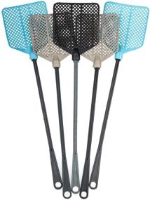 img 3 attached to 5-Pack OFXDD Rubber Fly Swatter, Long Heavy Duty Pest Control Tools, Assorted Colors