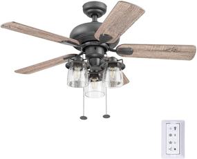 img 4 attached to Enhance Your Space with the 🌟 Prominence Home 51432-01 Crown Ceiling Fan, 42, Bronze