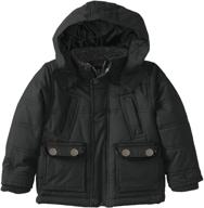 сделайте своего малыша теплым и стильным с помощью одежды и курток urban republic little hooded puffer для мальчиков. логотип