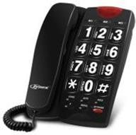 📞 zn-tp5143 bk zenex single handset single line telephone logo