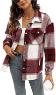 π§₯ bankeng wool blend plaid women's casual button down jacket coat with long sleeves and multiple pockets logo