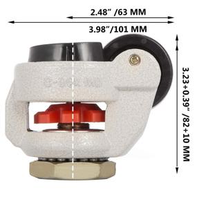 img 3 attached to Happybuy Leveling Casters Mounted Footmaster Material Handling Products