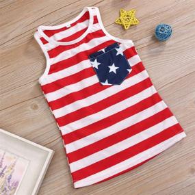 img 2 attached to YOUNGER TREE American Sleeveless Striped Mom Girls' Clothing