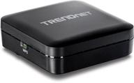 📶 trendnet tew-820ap black wireless ac easy-upgrader - upgrade to 5 ghz, pre-encrypted, easy set-up logo