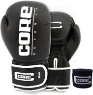 🥊 adult sparring training boxing gloves - core boxing gloves with free hand wrap for pro punching, heavy bags, ufc mma, muay thai - men & women fight boxing gloves and kickboxing логотип