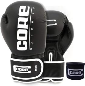 img 4 attached to 🥊 Adult Sparring Training Boxing Gloves - Core Boxing Gloves with Free Hand Wrap for Pro Punching, Heavy Bags, UFC MMA, Muay Thai - Men & Women Fight Boxing Gloves and Kickboxing