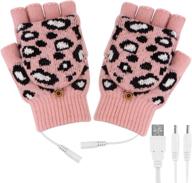🔥 stay cozy and productive with eurobuy usb heated gloves: women's winter heated gloves with adjustable temperature, timer, and fingerless design – perfect for typing, hiking, and cycling логотип