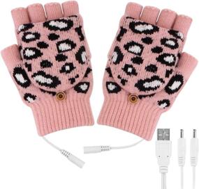 img 4 attached to 🔥 Stay Cozy and Productive with Eurobuy USB Heated Gloves: Women's Winter Heated Gloves with Adjustable Temperature, Timer, and Fingerless Design – Perfect for Typing, Hiking, and Cycling