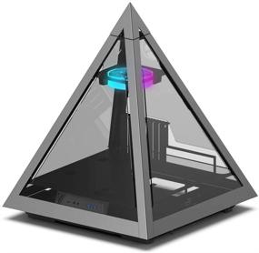 img 2 attached to 🔺 Революционизирующий корпус для ПК: Azza CSAZ-804V Pyramid с RGB-вентилятором, черный