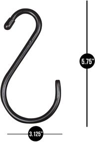 img 2 attached to 🔗 Enhance Organization and Efficiency with Smart Design Premium S Hooks: Gripped Industrial Hardware