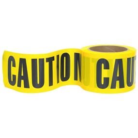 img 4 attached to PS DIRECT PRODUCTS: Heavy Duty Caution Tape - 3 Inch X 200 Feet - Bright Yellow W/Bold Black Legend For Best Readability - Maximum Visibility - Designed For Danger/Hazardous Areas