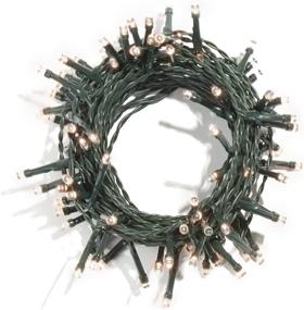 img 1 attached to Battery-Powered Christmas Lights - 100 LED Bulbs, 17.5 Ft Green 🎄 Wire, 8 Twinkle Settings & Timer, Waterproof String Light for Indoor/Outdoor Decor
