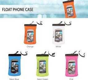 img 2 attached to 📱 geckobrands Float Phone Dry Bag: A Waterproof & Floating Phone Pouch for iPhone and Samsung Galaxy - Available in 5 Vibrant Colors