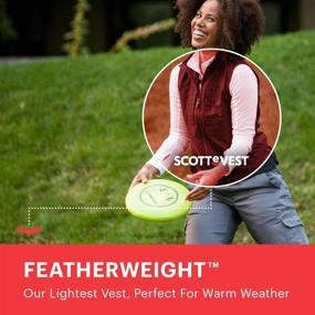 img 1 attached to SCOTTeVEST Womens Featherweight Vest Clothing Women's Clothing and Coats, Jackets & Vests