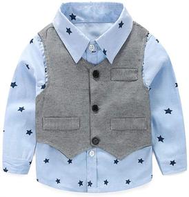 img 3 attached to 👔 Cotton Boys' Clothing: Little Dressy Pieces for Stylish Looks
