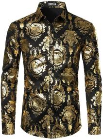 img 4 attached to 👔 ZEROYAA Men's Luxury Multicoloured Sleeve Design Clothing