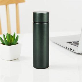 img 3 attached to 💚 Emerald Green Cute Thermos Water Bottle - 5 Oz Mini Insulated Stainless Steel Bottle - Long Lasting Cold & Hot Storage | Ideal for Purse or Kids Lunch Bag