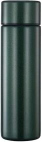 img 4 attached to 💚 Emerald Green Cute Thermos Water Bottle - 5 Oz Mini Insulated Stainless Steel Bottle - Long Lasting Cold & Hot Storage | Ideal for Purse or Kids Lunch Bag