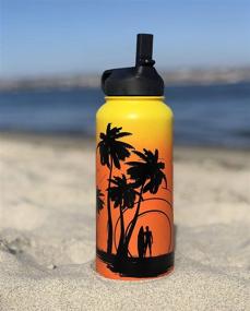 img 1 attached to 🌊 BPA-Free Leak Proof Replacement Straw Lids for Wide Mouth Sports Vacuum Insulated Double Walled Water Bottles: Enhance Hydration on the Go!