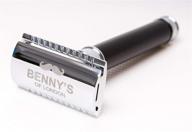 🎄 christmas special offer: benny's of london double edge safety razor - heavy weight luxury shave razor, cleaning cloth included (blades not included) - ultimate men's razor for the best shaving experience logo