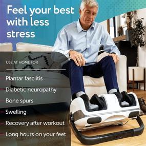 img 1 attached to Cloud Massage Shiatsu Foot Massager Machine with Heat Therapy - Boosts Blood Flow and Circulation, Provides Deep Kneading for Deep Tissue Relief, Ideal for Plantar Fasciitis, Diabetics, and Neuropathy