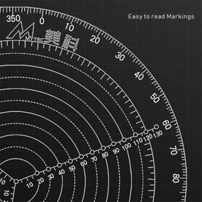 img 2 attached to 🔍 Round Center Finder Compass for Wood Turners Lathe Work - 300mm / 11.8inch - Clear Acrylic for Drawing Circles and Measuring Diameter