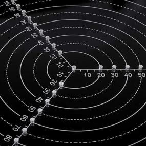 img 3 attached to 🔍 Round Center Finder Compass for Wood Turners Lathe Work - 300mm / 11.8inch - Clear Acrylic for Drawing Circles and Measuring Diameter