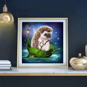 img 1 attached to Diamond Painting Hedgehog Animals 13 8X13 8In