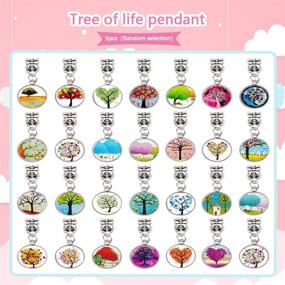 img 2 attached to 🎁 163 Pcs AIPRIDY Charm Bracelet Making Kit: Perfect Gift for Jewelry Enthusiasts - European Lampwork Beads, Metal Spacer Beads, Rhinestone Charms - Ideal for Adults and Kids!