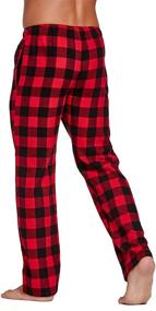 img 1 attached to 👕 Sahara Cotton Plaid Flannel Pajamas: Men's Sleepwear & Lounge Attire