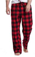 👕 sahara cotton plaid flannel pajamas: men's sleepwear & lounge attire logo