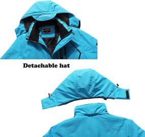 img 1 attached to 🧥 Ultimate Protection: Men's Waterproof Ski Jacket for Winter - Stay Warm with Hooded Raincoat and Snow Coat