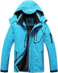 img 4 attached to 🧥 Ultimate Protection: Men's Waterproof Ski Jacket for Winter - Stay Warm with Hooded Raincoat and Snow Coat