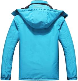 img 3 attached to 🧥 Ultimate Protection: Men's Waterproof Ski Jacket for Winter - Stay Warm with Hooded Raincoat and Snow Coat