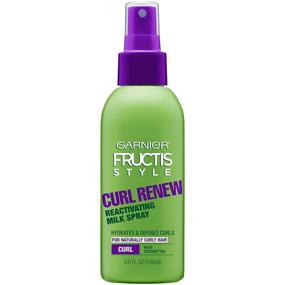 img 4 attached to Garnier Fructis Style Curl Renew Reactivating Milk Spray: Unleash Gorgeous Curls with this 5 Ounce Beauty (Packaging May Vary)